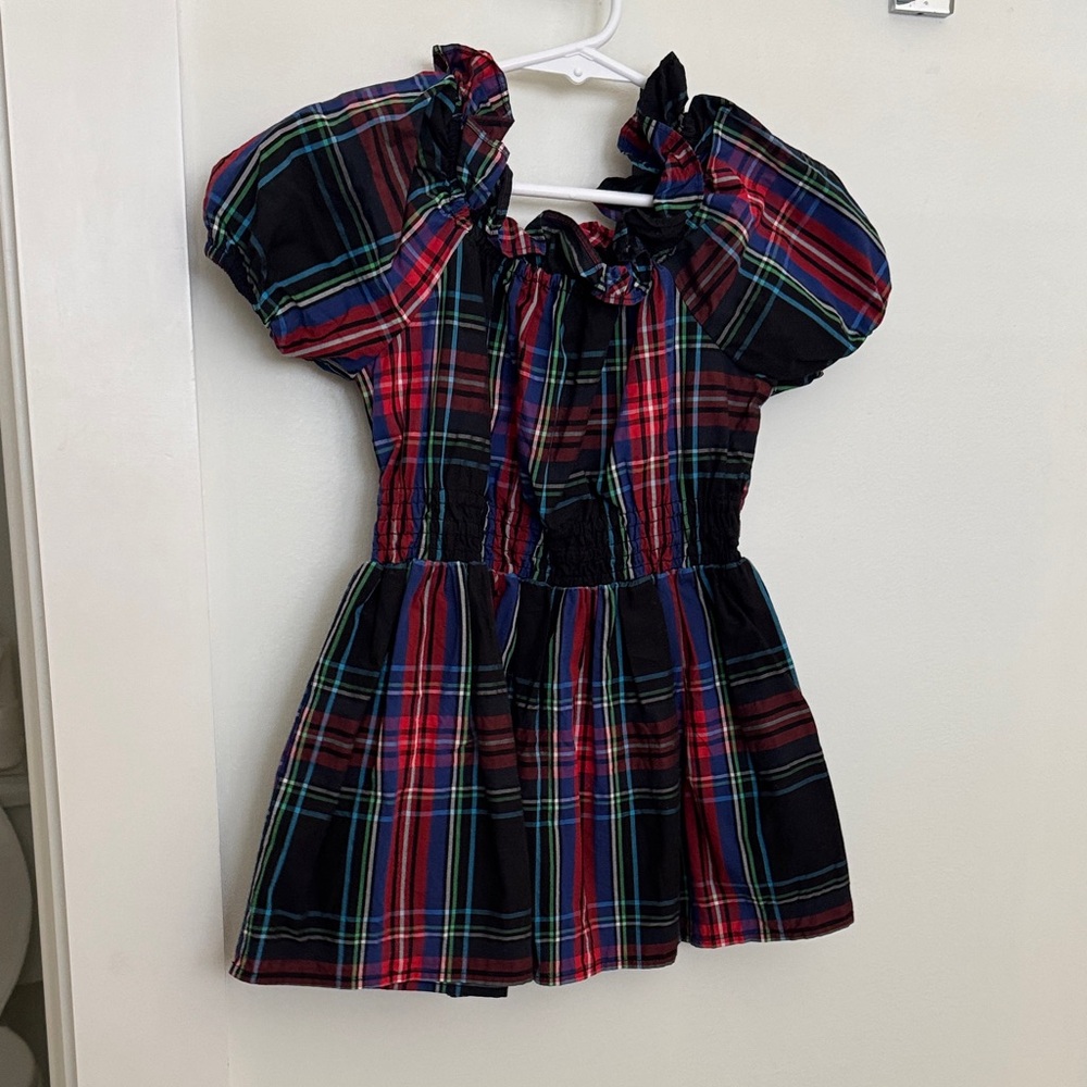 Crewcuts Plaid Kids Dress - Red, Blue, Green